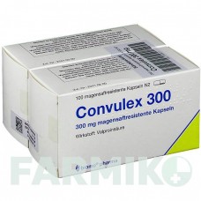 КОНВУЛЕКС (CONVULEX) 300 мг капсулы 200 шт - Вальпроевая кислота BIOMO PHARMA