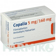 КОПАЛІЯ (COPALIA) 5 мг/160 мг таблетки 98 шт - Валсартан, Амлодипін ALLOMEDIC