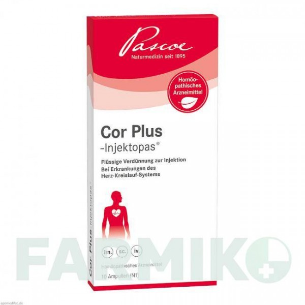 КОР ПЛЮС (COR PLUS) ампулы 10 шт - Гомеопатия PASCOE