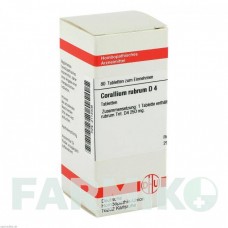 КОРАЛЛИУМ РУБРУМ (CORALLIUM RUBRUM) D 4 таблетки 80 шт - Гомеопатия DHU