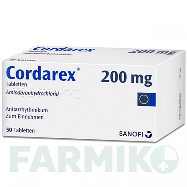 КОРДАРЕКС (CORDAREX) таблетки 50 шт - Амиодарон SANOFI