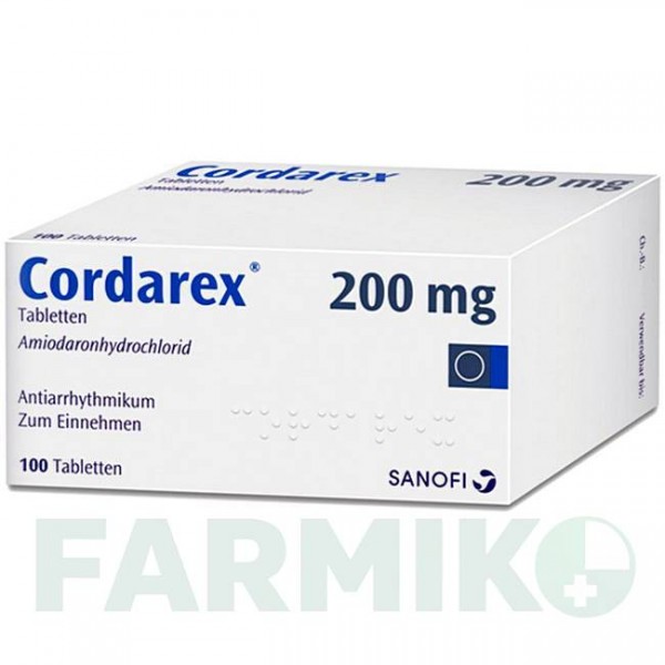 КОРДАРЕКС (CORDAREX) таблетки 100 шт - Амиодарон SANOFI