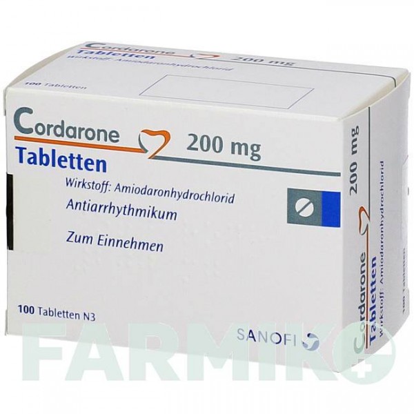 КОРДАРОН (CORDARONE) таблетки 100 шт - Амиодарон EMRA-MED
