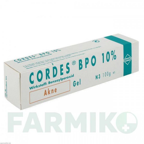 КОРДЕС (CORDES) 10% гель 100 г - Бензоил пероксид ICHTHYOL-GESELLSCHAFT CORDES