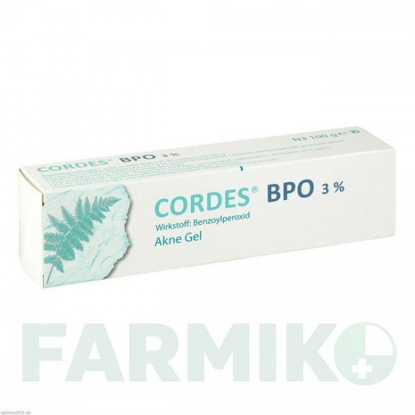 КОРДЕС (CORDES) 3% гель 100 г - Бензоил пероксид ICHTHYOL-GESELLSCHAFT CORDES