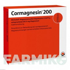 КОРМАГНЕЗІН (CORMAGNESIN) 200 ампули 10x10 мл - Магнію сульфат WORWAG PHARMA