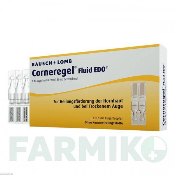 КОРНЕРЕГЕЛЬ (CORNEREGEL) краплі 10x0,6 мл - Декспантенол DR.GERHARD MANN