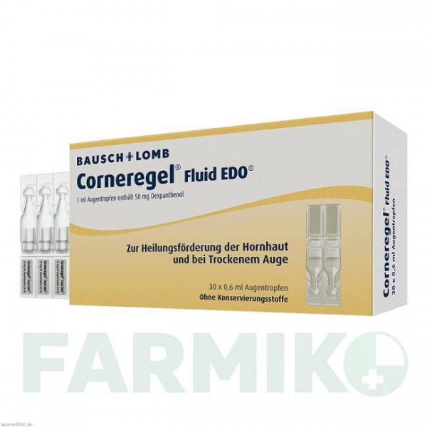 КОРНЕРЕГЕЛЬ (CORNEREGEL) капли 30x0,6 мл - Декспантенол DR.GERHARD MANN
