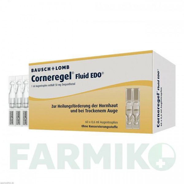 КОРНЕРЕГЕЛЬ (CORNEREGEL) капли 60x0,6 мл - Декспантенол DR.GERHARD MANN
