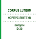 КОРПУС ЛЮТЕУМ (CORPUS LUTEUM) D 30 ампули 10x1 мл - Гомеопатія WALA HEILMITTEL