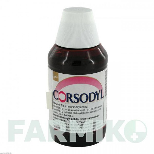 КОРСОДИЛ (CORSODYL) розчин 300 мл - Хлоргексидин EURIMPHARM