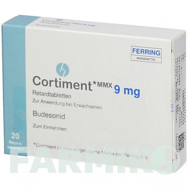 КОРТИМЕНТ (CORTIMENT) 9 мг таблетки 20 шт - Будесонід KOHLPHARMA