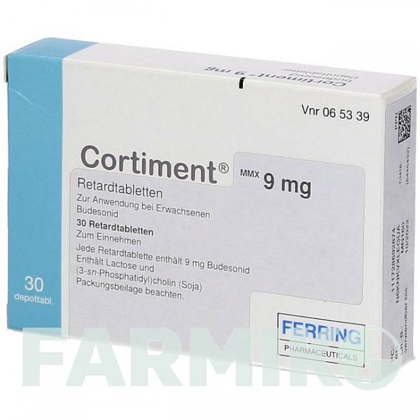 КОРТИМЕНТ (CORTIMENT) 9 мг таблетки 30 шт - Будесонід KOHLPHARMA