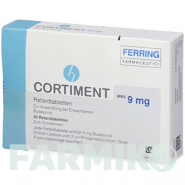 КОРТИМЕНТ (CORTIMENT) 9 мг таблетки 50 шт - Будесонид KOHLPHARMA