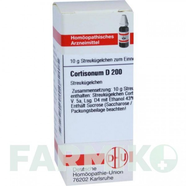 КОРТИЗОНУМ (CORTISONUM) D 200 глобули 10 г - Гомеопатія DHU