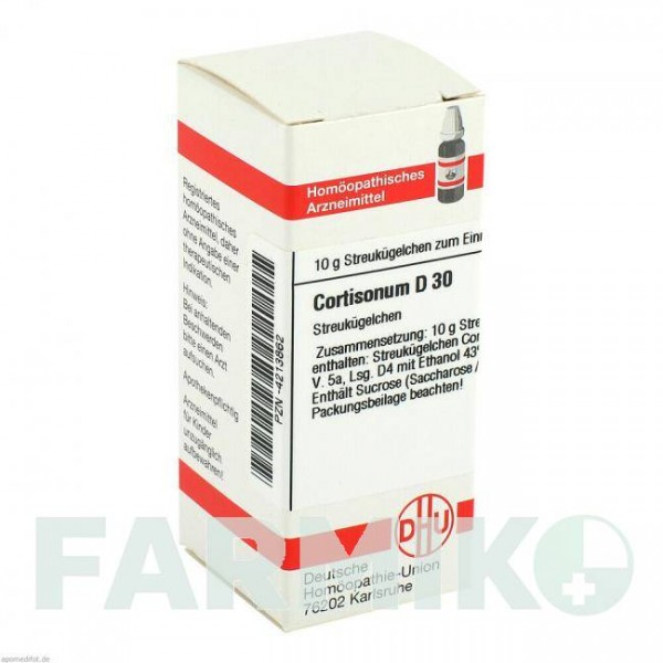 КОРТИЗОНУМ (CORTISONUM) D 30 глобули 10 г - Гомеопатія DHU