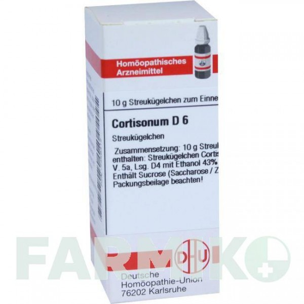 КОРТИЗОНУМ (CORTISONUM) D 6 глобули 10 г - Гомеопатія DHU