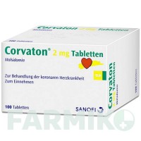 КОРВАТОН (CORVATON) 2 мг таблетки 100 шт - Молсидомін CHEPLAPHARM