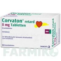 КОРВАТОН (CORVATON) 8 мг таблетки 50 шт - Молсидомин CHEPLAPHARM
