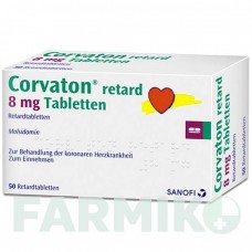 КОРВАТОН (CORVATON) 8 мг таблетки 50 шт - Молсидомин CHEPLAPHARM