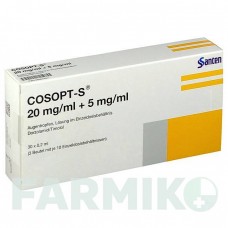 КОСОПТ (COSOPT) 20 мг/мл + 5 мг/мл пипетки 30x0,2 мл - Тимолол, Дорзоламид SANTEN