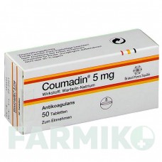 КУМАДИН (COUMADIN) 5 мг таблетки 50 шт - Варфарин TEOFARMA