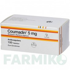 КУМАДИН (COUMADIN) 5 мг таблетки 100 шт - Варфарин TEOFARMA
