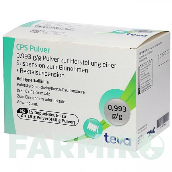 КПС (CPS) порошок 15x2x15 г - Полістирол сульфонат TEVA
