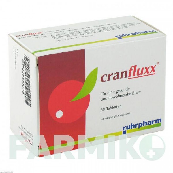 КРАНФЛЮКС (CRANFLUXX) таблетки 60 шт - Активные вещества RUHRPHARM