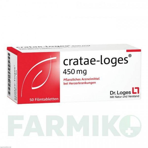 КРАТЕ (CRATAE) 450 мг таблетки 50 шт - Листя глоду DR.LOGES
