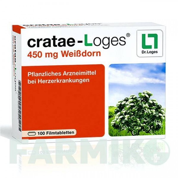 КРАТЕ (CRATAE) 450 мг таблетки 100 шт - Листья боярышника DR.LOGES