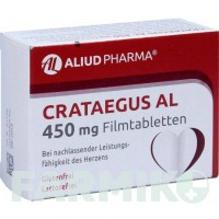 КРАТЕГУС (CRATAEGUS) 450 мг таблетки 50 шт - Листя глоду ALIUD PHARMA
