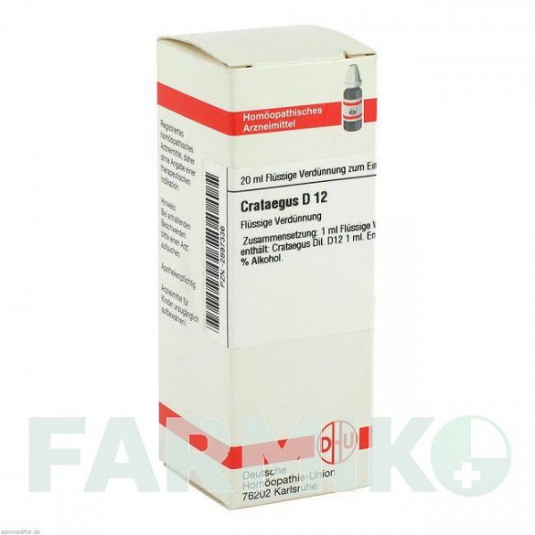 КРАТЕГУС (CRATAEGUS) D 12 раствор 20 мл - Гомеопатия DHU