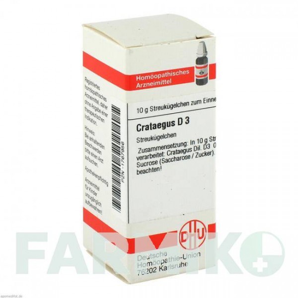 КРАТЕГУС (CRATAEGUS) D 3 глобули 10 г - Гомеопатия DHU