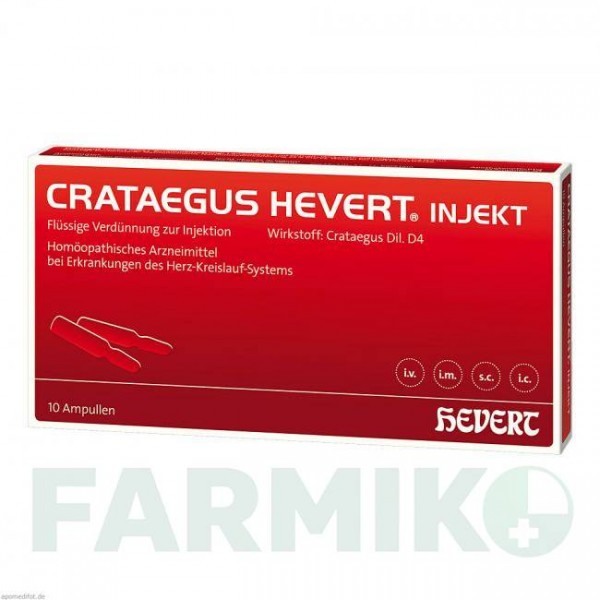 КРАТЕГУС (CRATAEGUS) ампулы 10 шт - Гомеопатия HEVERT