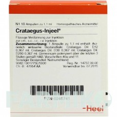 КРАТЕГУС ИНЬЕЛЬ (CRATAEGUS INJEEL) ампулы 10 шт - Гомеопатия BIOLOGISCHE HEILMITTEL HEEL