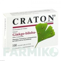 КРАТОН (CRATON) таблетки 100 шт - Экстракт листьев гинкго билоба DR.WILLMAR SCHWABE