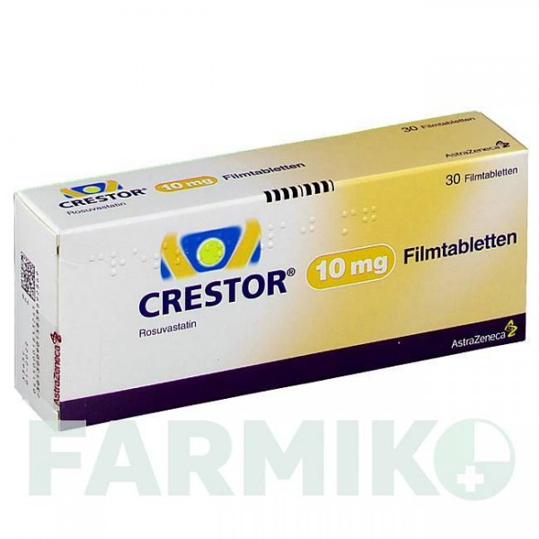 КРЕСТОР (CRESTOR) 10 мг таблетки 30 шт - Розувастатин ASTRAZENECA