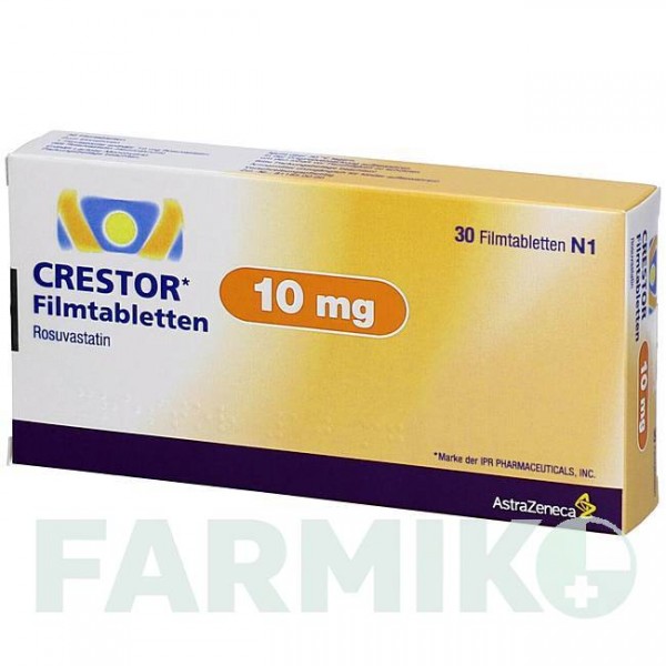 КРЕСТОР (CRESTOR) 10 мг таблетки 30 шт - Розувастатин EMRA-MED
