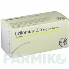 КРИЛОМУС (CRILOMUS) 0,5 мг капсули 50 шт - Такролімус HEXAL