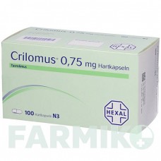 КРИЛОМУС (CRILOMUS) 0,75 мг капсули 100 шт - Такролімус HEXAL