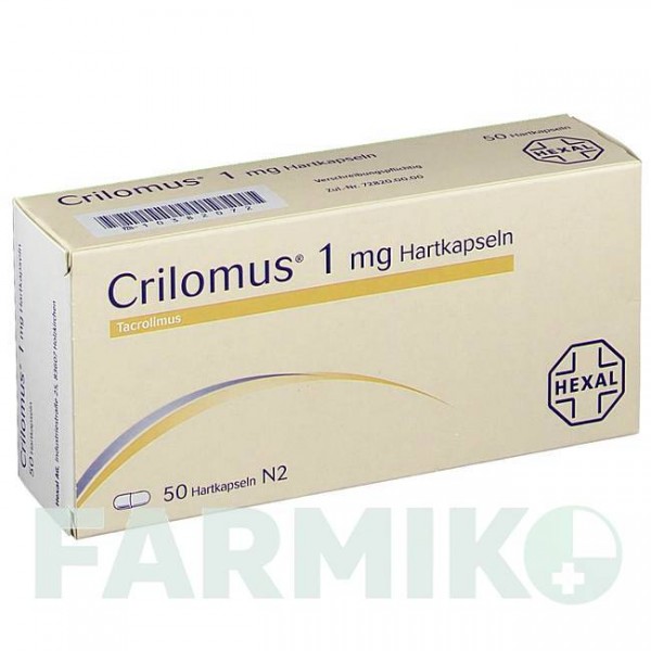 КРИЛОМУС (CRILOMUS) 1 мг капсулы 50 шт - Такролимус HEXAL