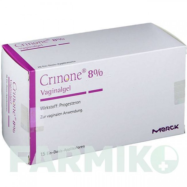 КРИНОН (CRINONE) 8% гель 1x6 шт - Прогестерон MERCK HEALTHCARE
