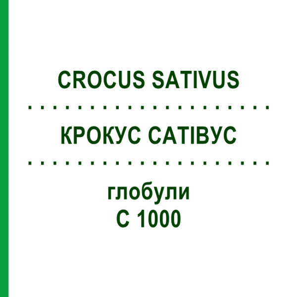 КРОКУС САТИВУС (CROCUS SATIVUS) C 1000 глобули 1,5 г - Гомеопатия GUDJONS