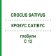 КРОКУС САТИВУС (CROCUS SATIVUS) C 12 глобули 1,5 г - Гомеопатия GUDJONS