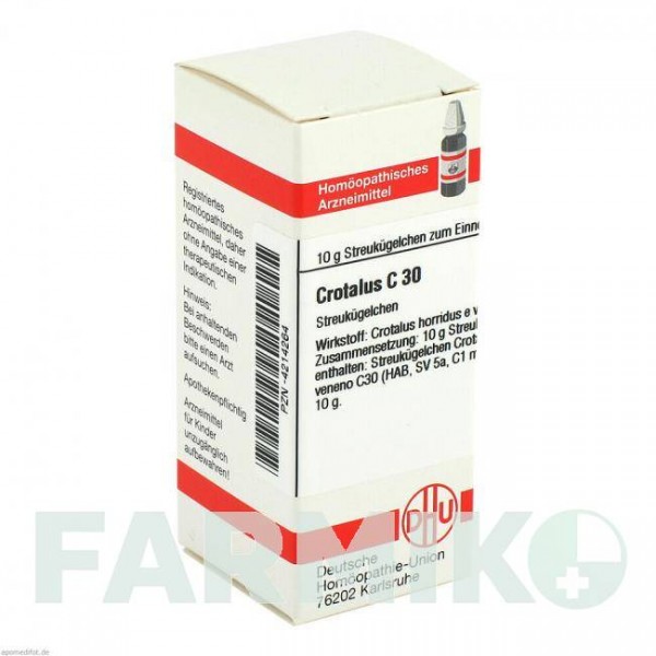 КРОТАЛЮС (CROTALUS) C 30 глобули 10 г - Гомеопатия DHU