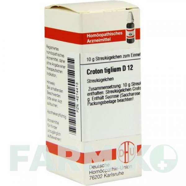 КРОТОН ТИГЛИУМ (CROTON TIGLIUM) D 12 глобули 10 г - Гомеопатия DHU