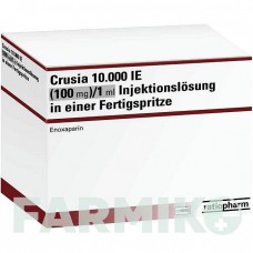 КРУЗІЯ (CRUSIA) 10000 МО 100 мг/1 мл розчин 24 шт - Еноксапарин RATIOPHARM