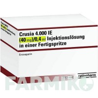 КРУЗИЯ (CRUSIA) 4000 МЕ 40 мг/0,4 мл раствор 20 шт - Эноксапарин RATIOPHARM