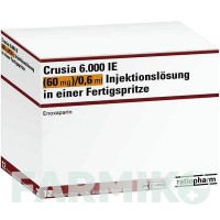 КРУЗІЯ (CRUSIA) 6000 МО 60 мг/0,6 мл розчин 12 шт - Еноксапарин RATIOPHARM